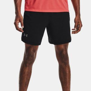 Under Armour UA Launch 7"" Shorts in Black Size XL NWT